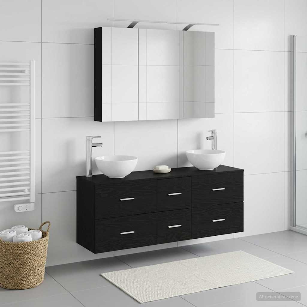 Bathroom Furniture Set 4 Pcs