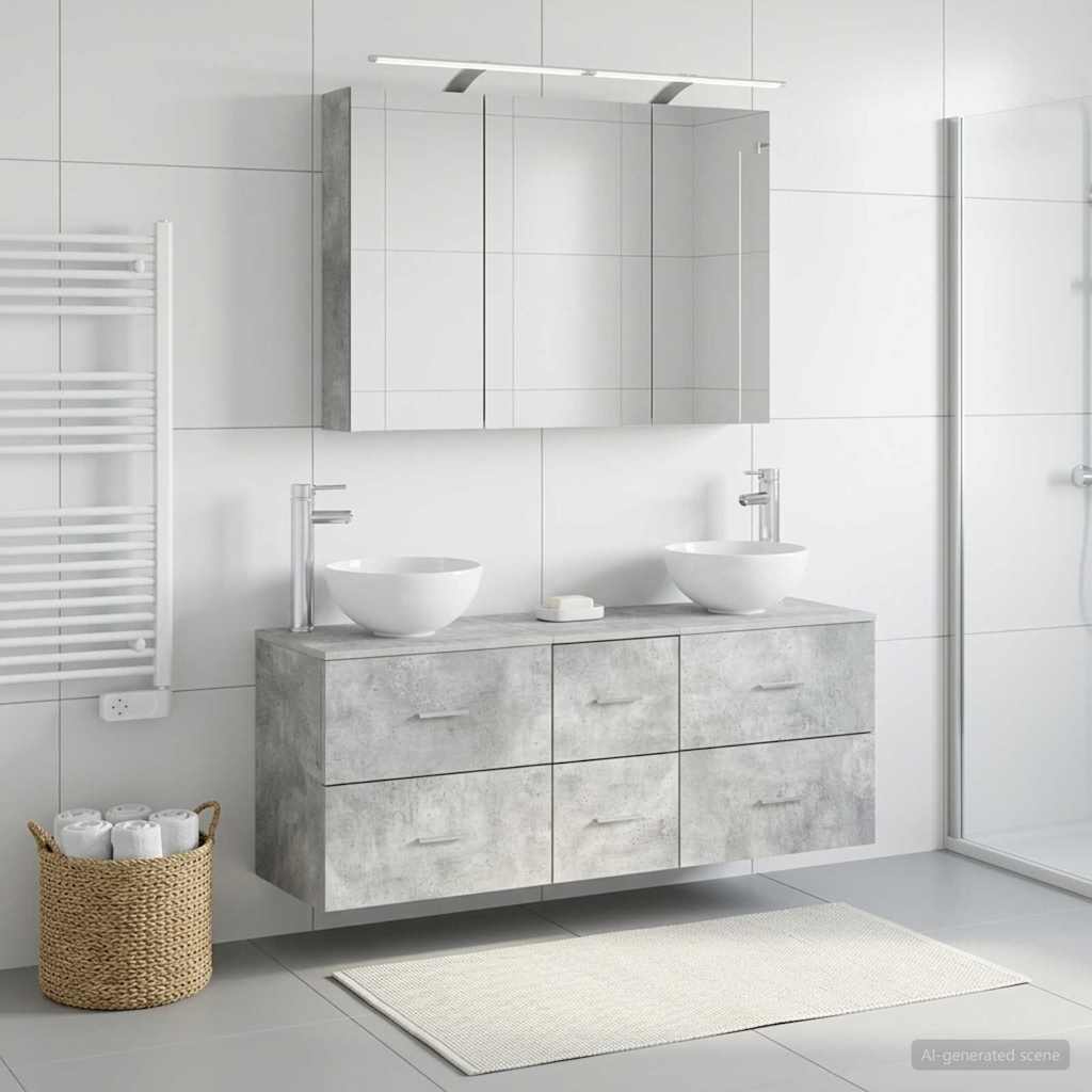 Bathroom Furniture Set 4 Pcs
