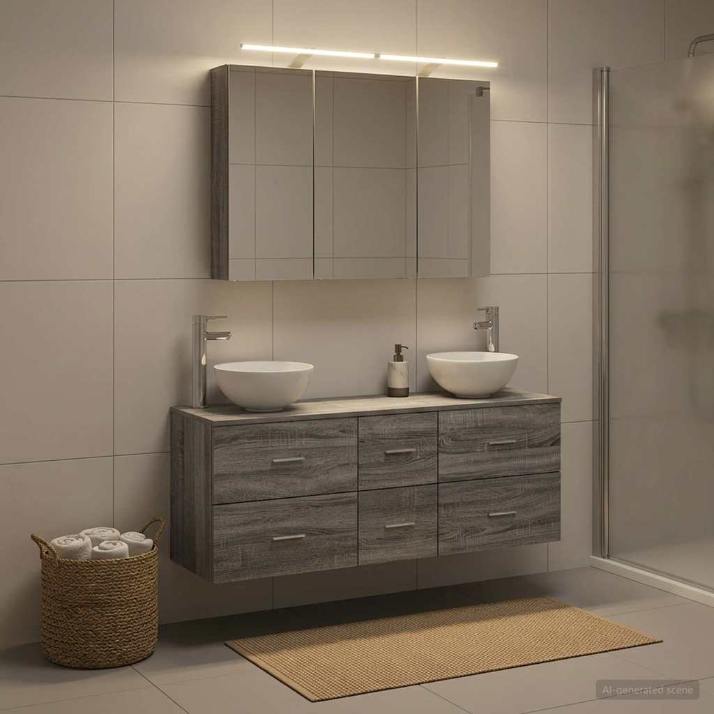 Bathroom Furniture Set 4 Pcs