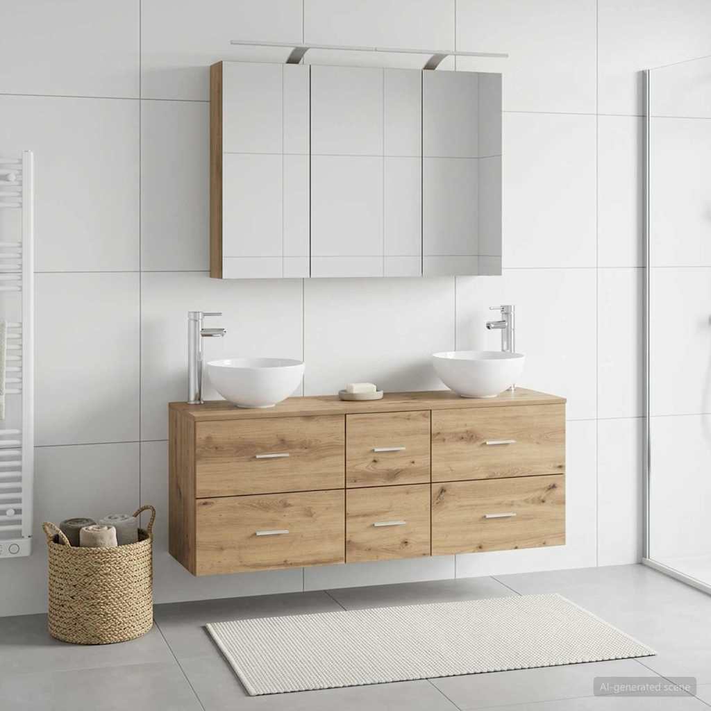 Bathroom Furniture Set 4 Pcs