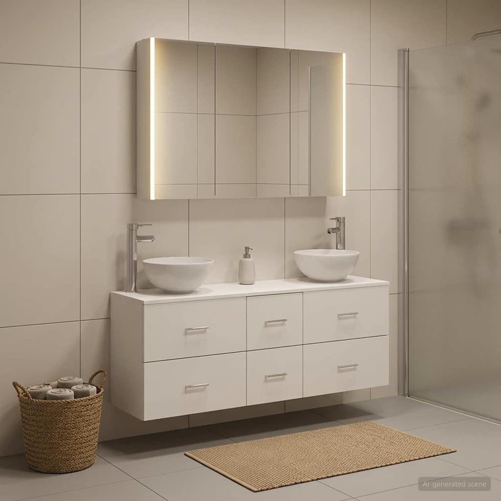 Bathroom Furniture Set 4 Pcs