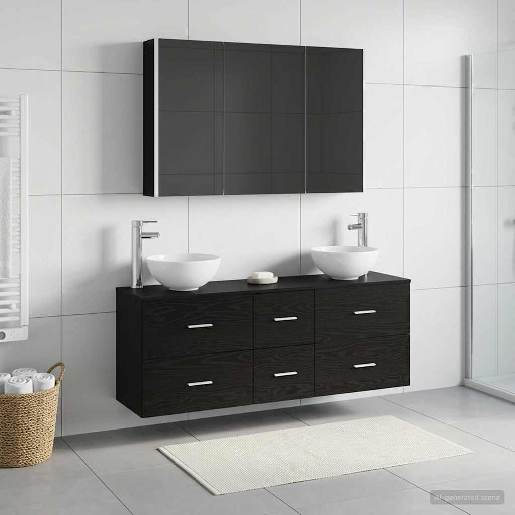 Bathroom Furniture Set 4 Pcs