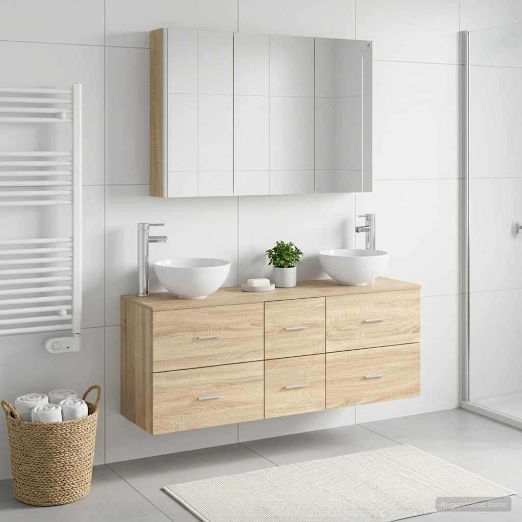 Bathroom Furniture Set 4 Pcs