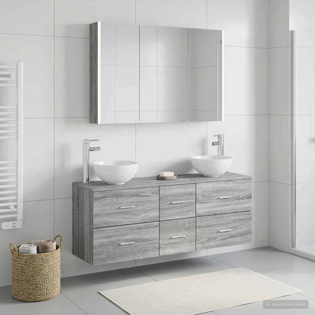 Bathroom Furniture Set 4 Pcs
