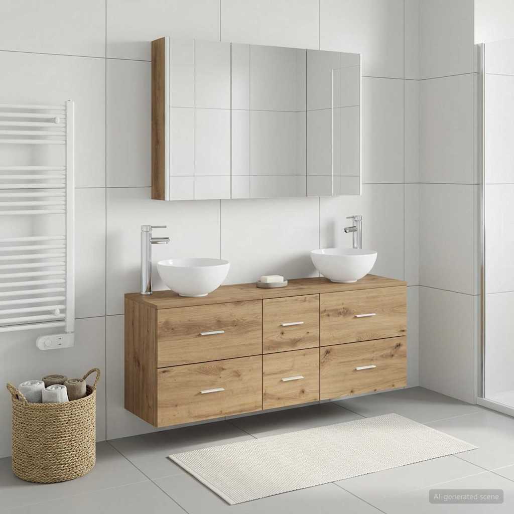 Bathroom Furniture Set 4 Pcs