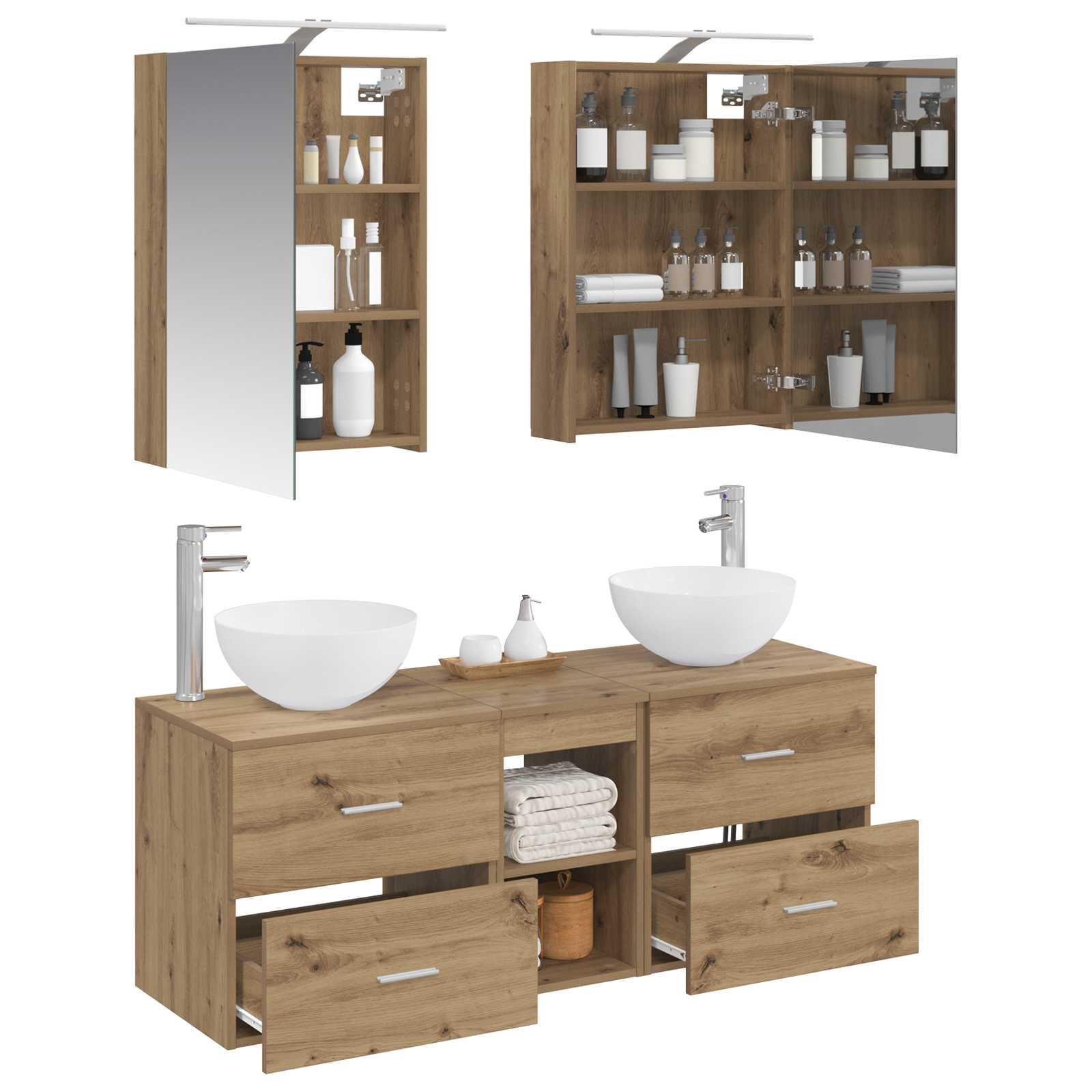 Bathroom Furniture Set 5 Pcs