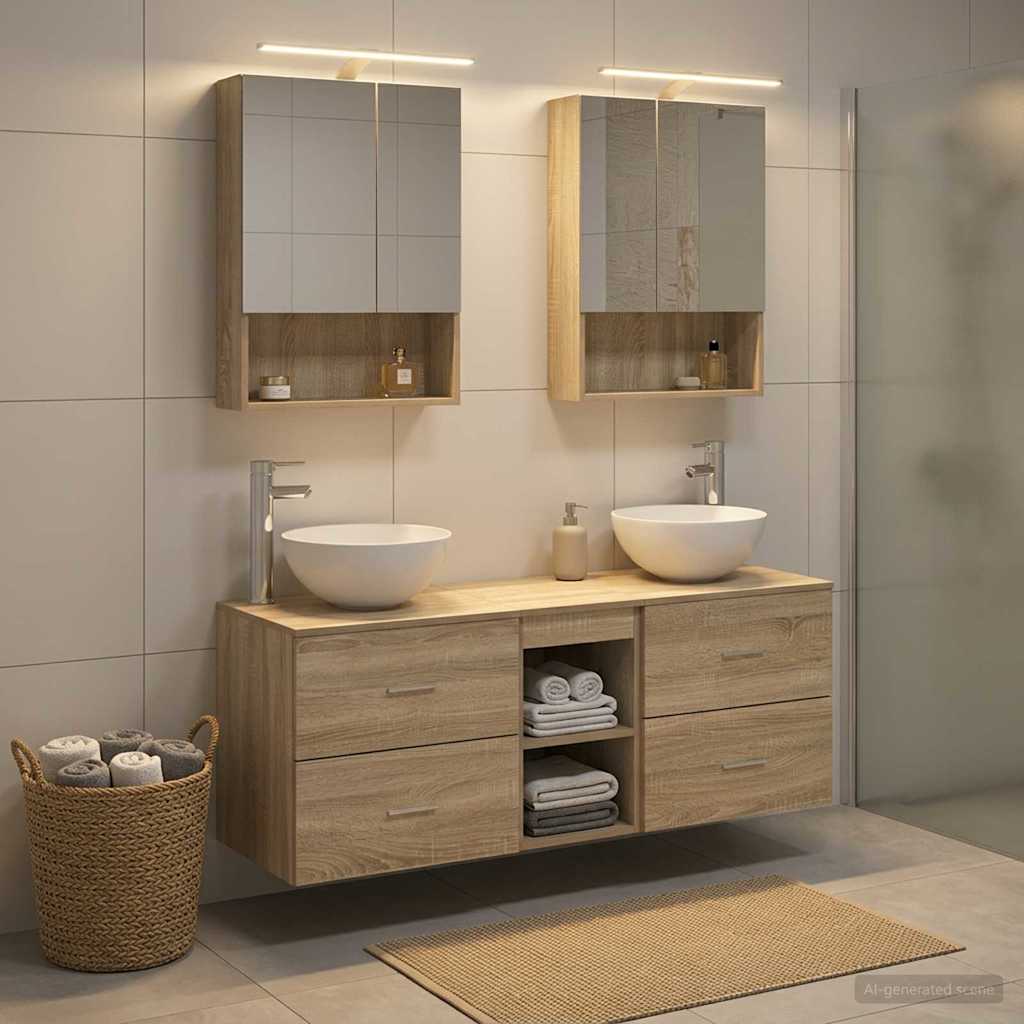 Bathroom Furniture Set 5 Pcs