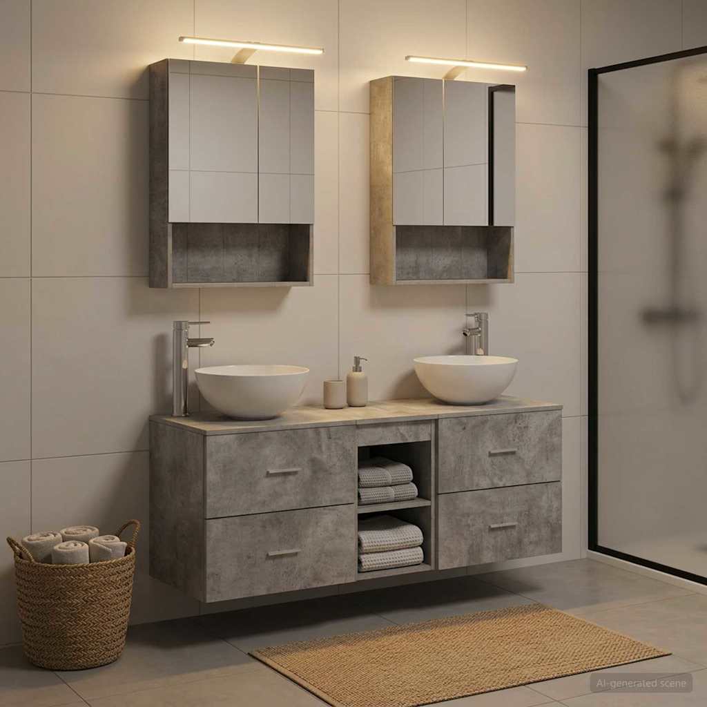 Bathroom Furniture Set 5 Pcs