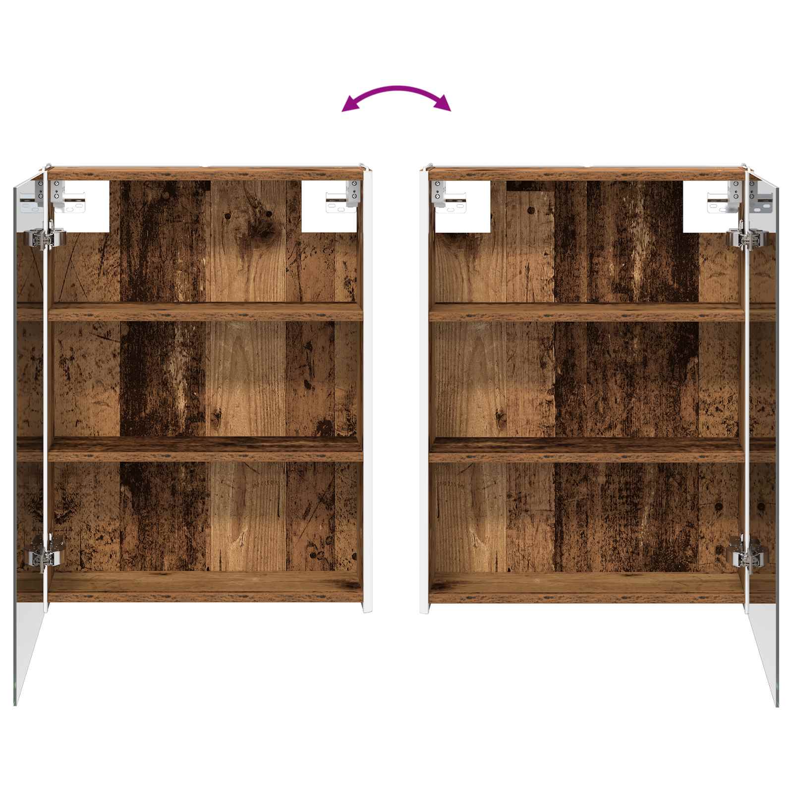 Bathroom Furniture Set 5 Pcs Engineered Wood And Glass