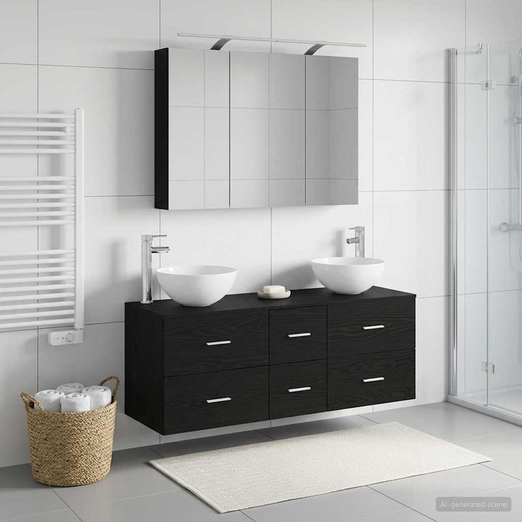 Bathroom Furniture Set 4 Pcs