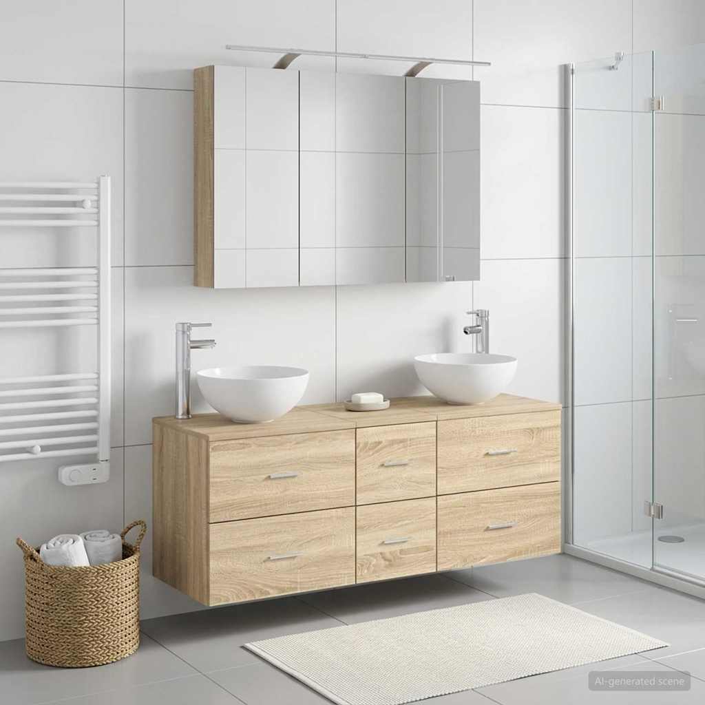 Bathroom Furniture Set 4 Pcs