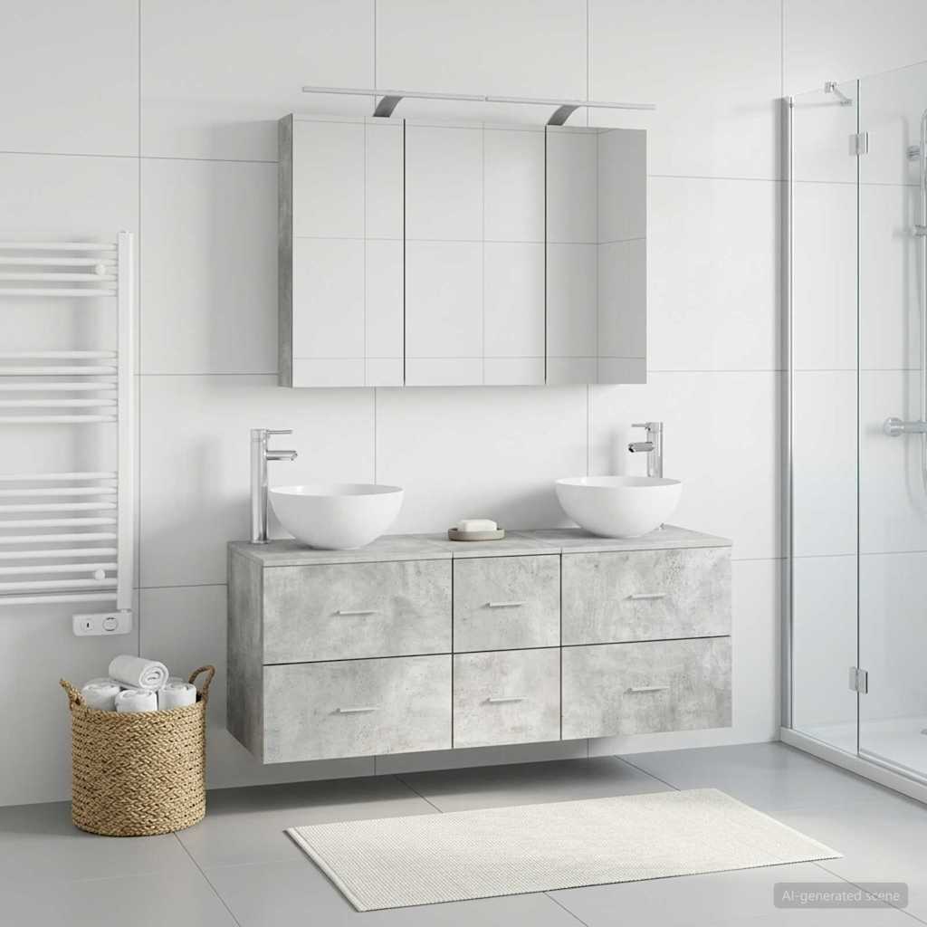 Bathroom Furniture Set 4 Pcs