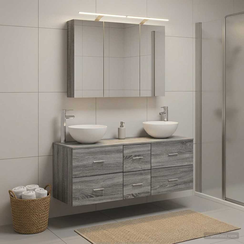 Bathroom Furniture Set 4 Pcs