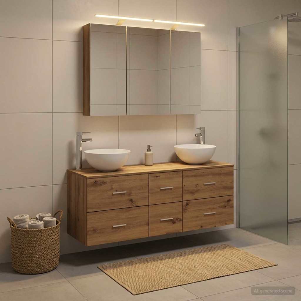 Bathroom Furniture Set 4 Pcs