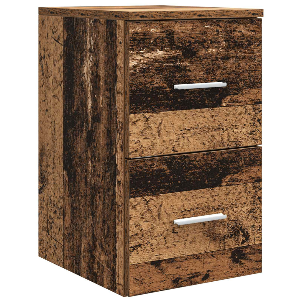 Bathroom Furniture Set 4 Pcs Engineered Wood And Glass