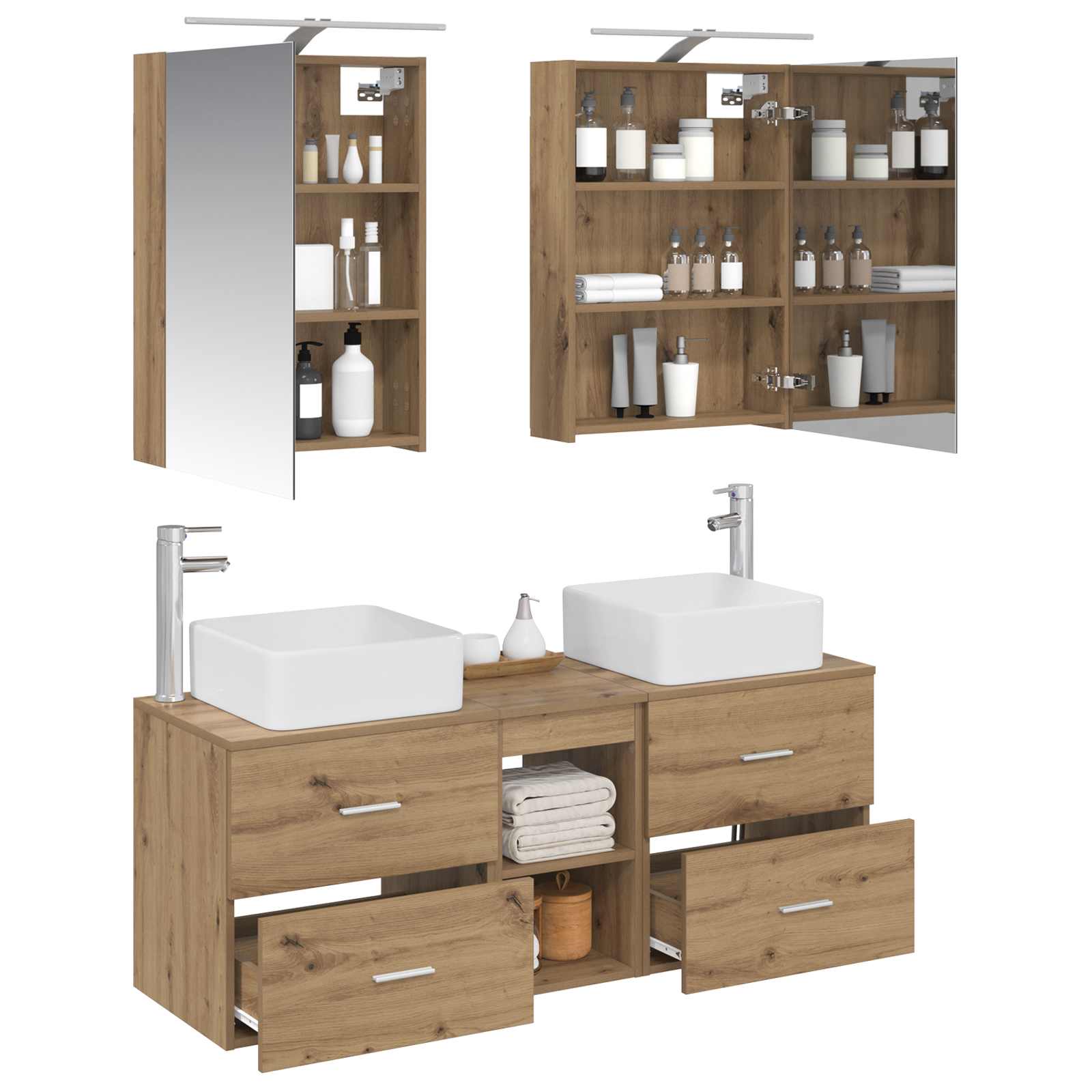 Bathroom Furniture Set 5 Pcs