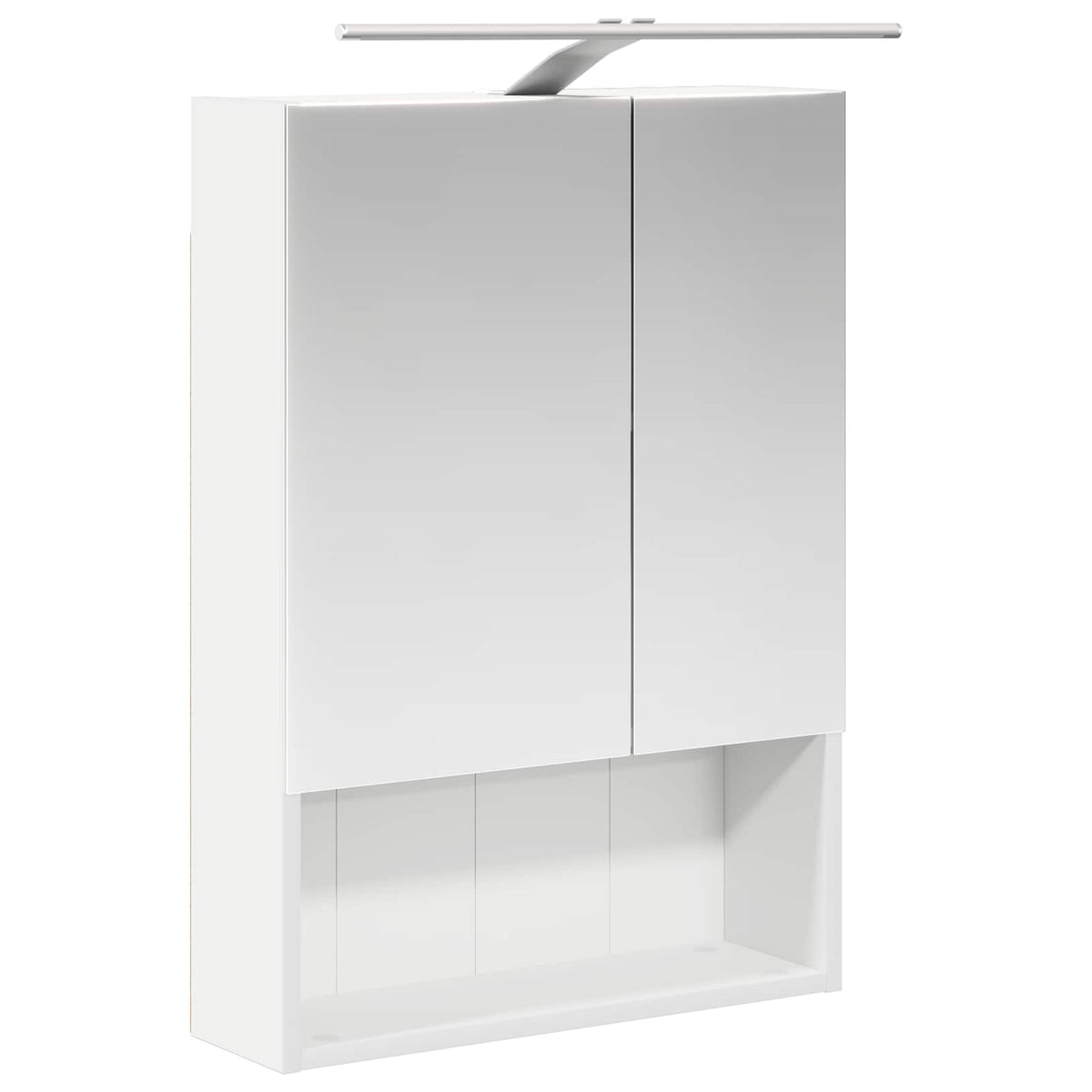 Furniture Set Bathroom 5 Pcs Engineered Wood Glass White Sonoma Oak Old Wood LED