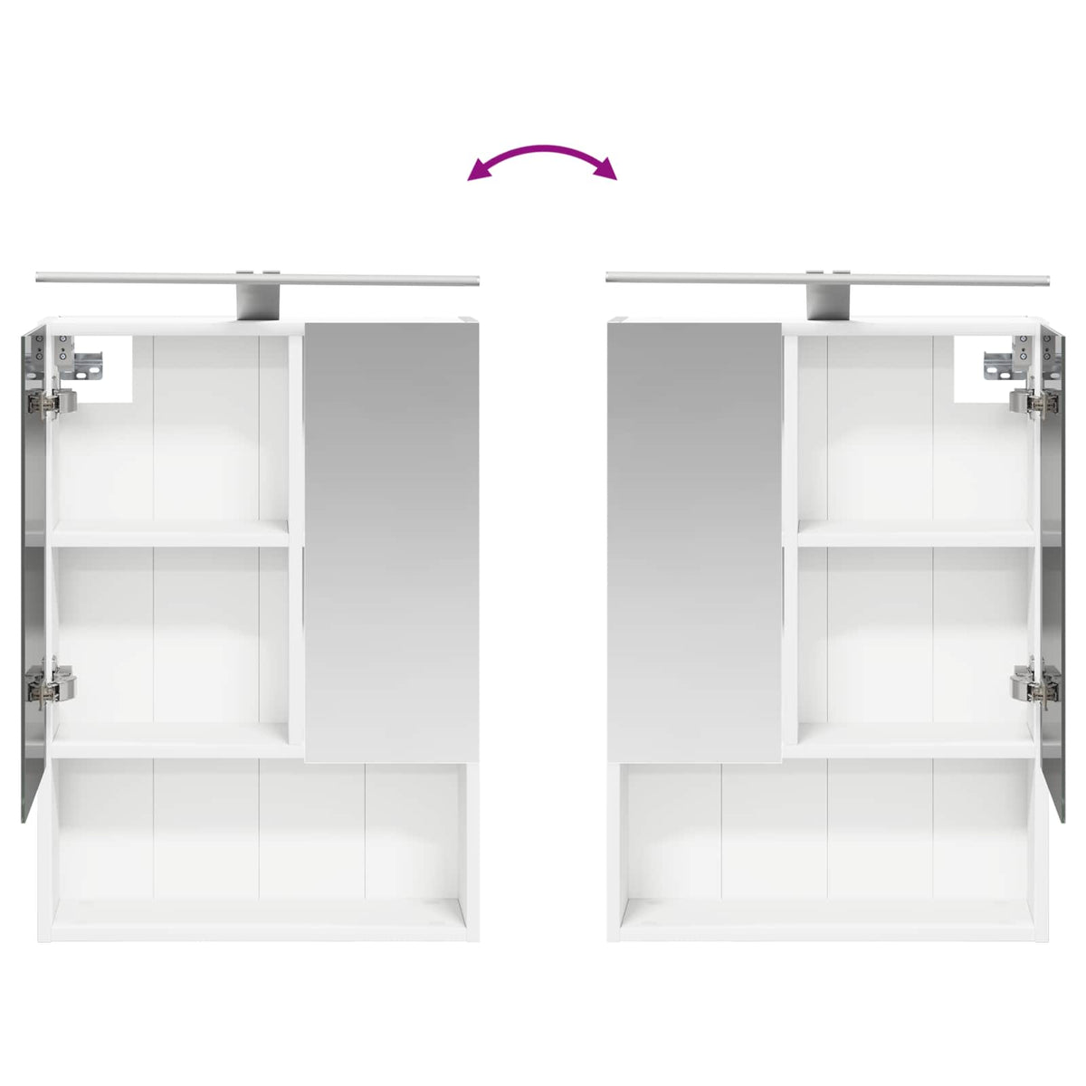 Furniture Set Bathroom 5 Pcs Engineered Wood Glass White Sonoma Oak Old Wood LED