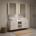 Bathroom Furniture Set 5 Pcs Engineered Wood And Glass