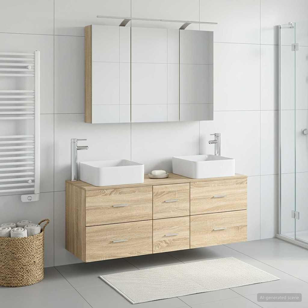 Bathroom Furniture Set 4 Pcs