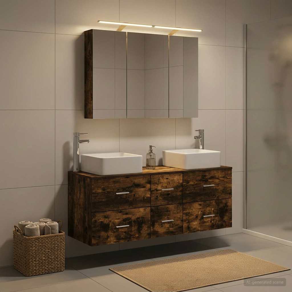 Bathroom Furniture Set 4 Pcs