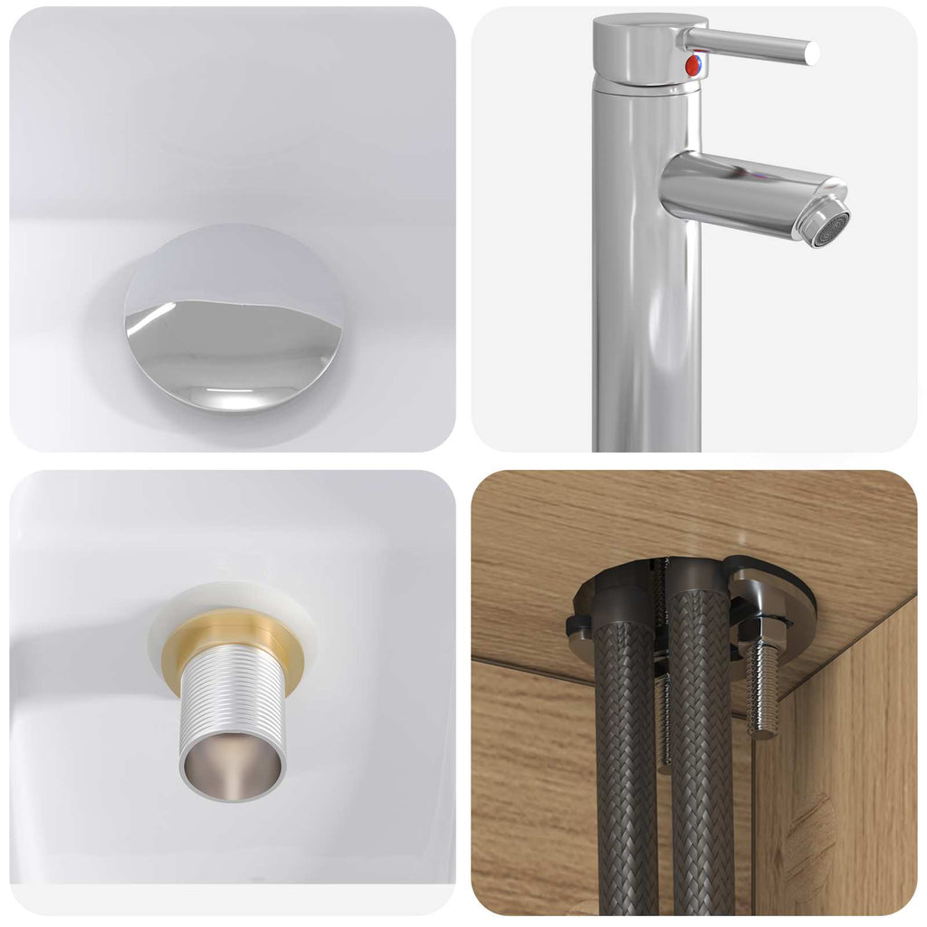 Bathroom Furniture Set 4 Pcs