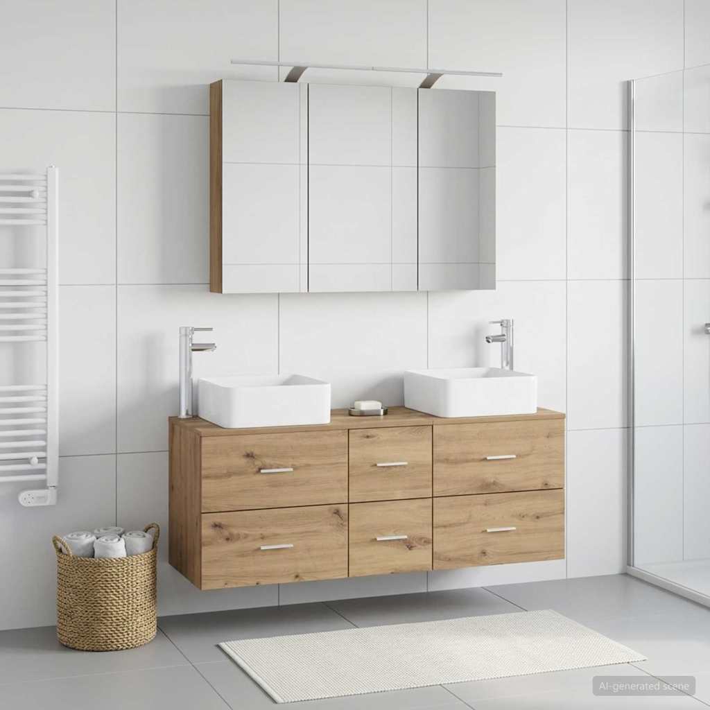 Bathroom Furniture Set 4 Pcs