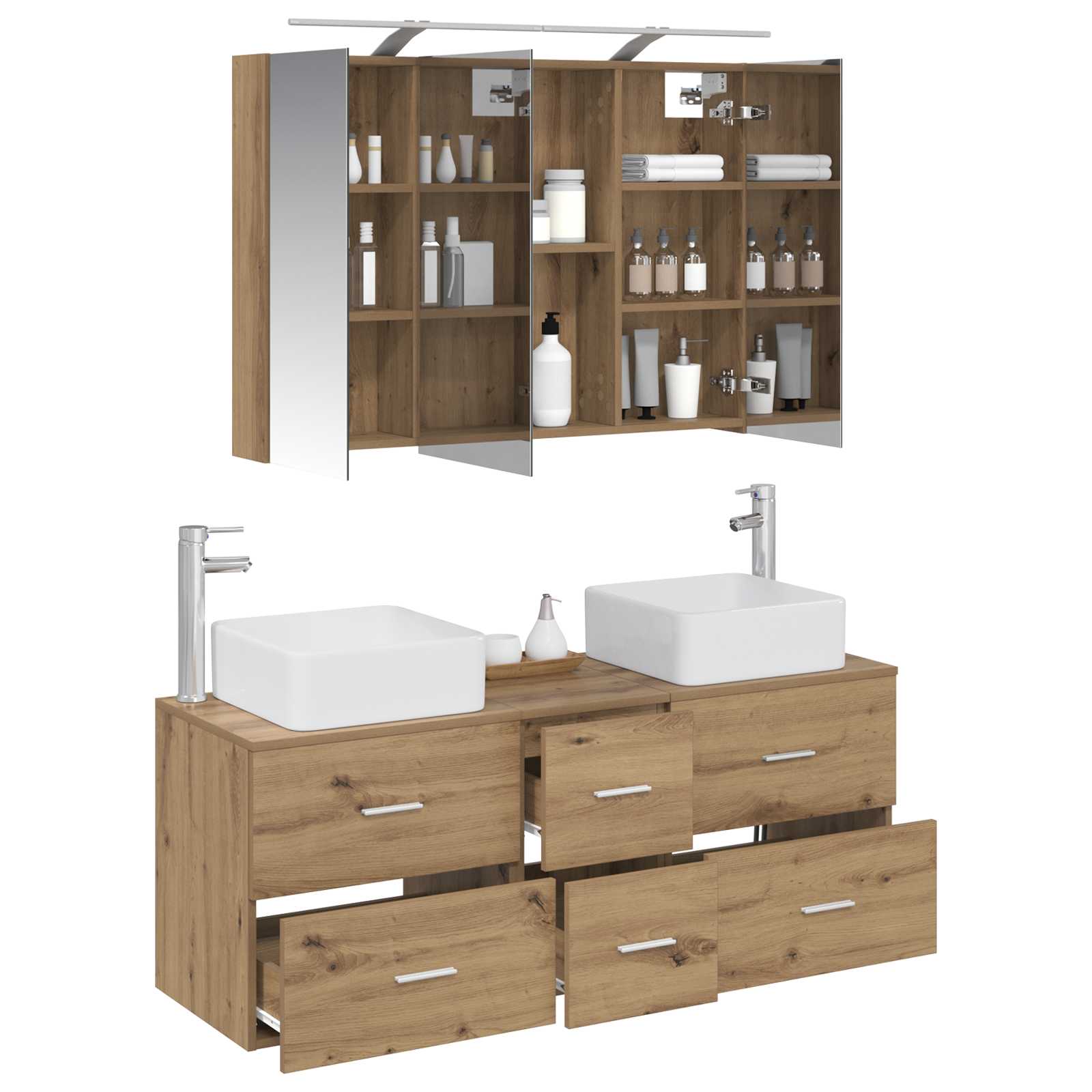 Bathroom Furniture Set 4 Pcs