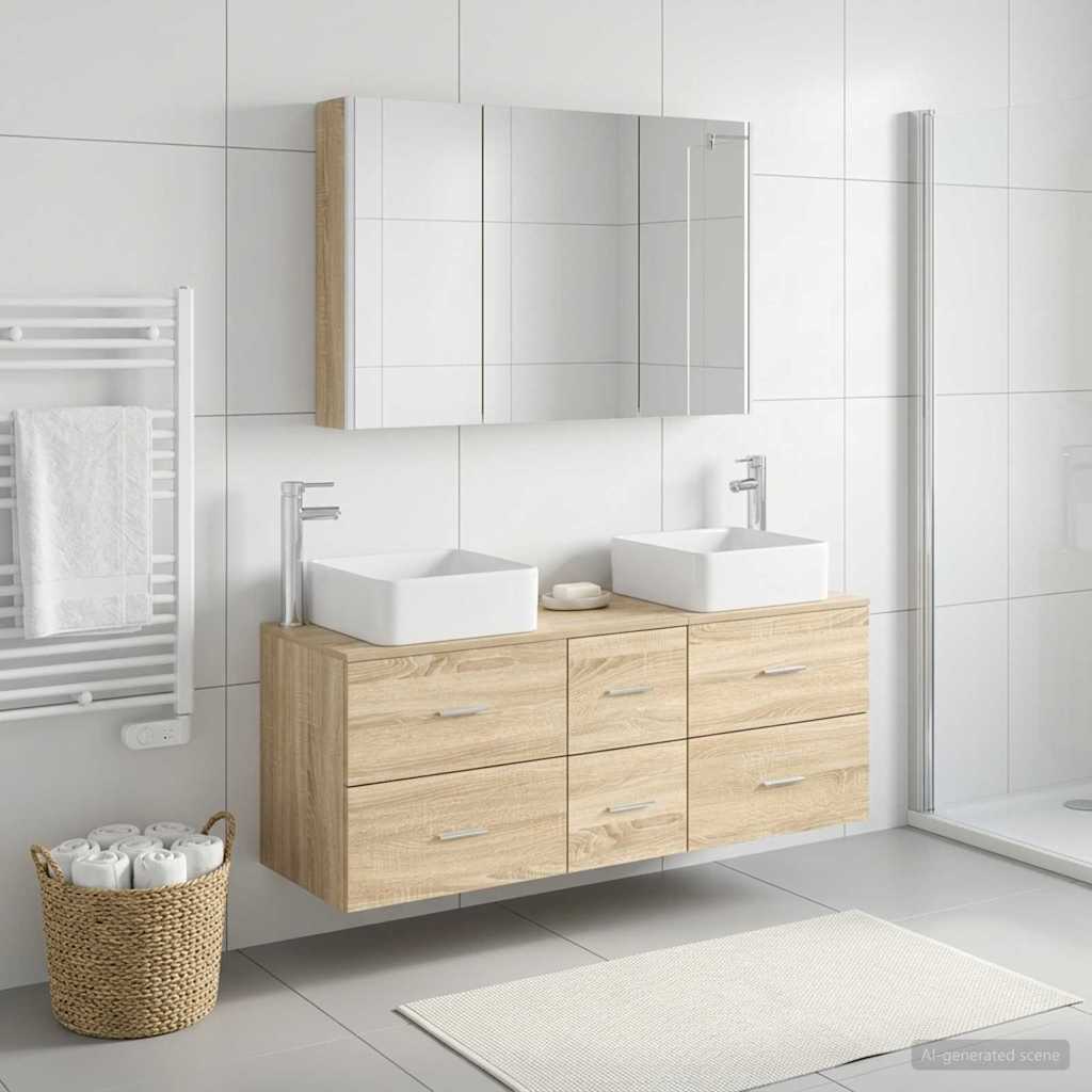 Bathroom Furniture Set 4 Pcs