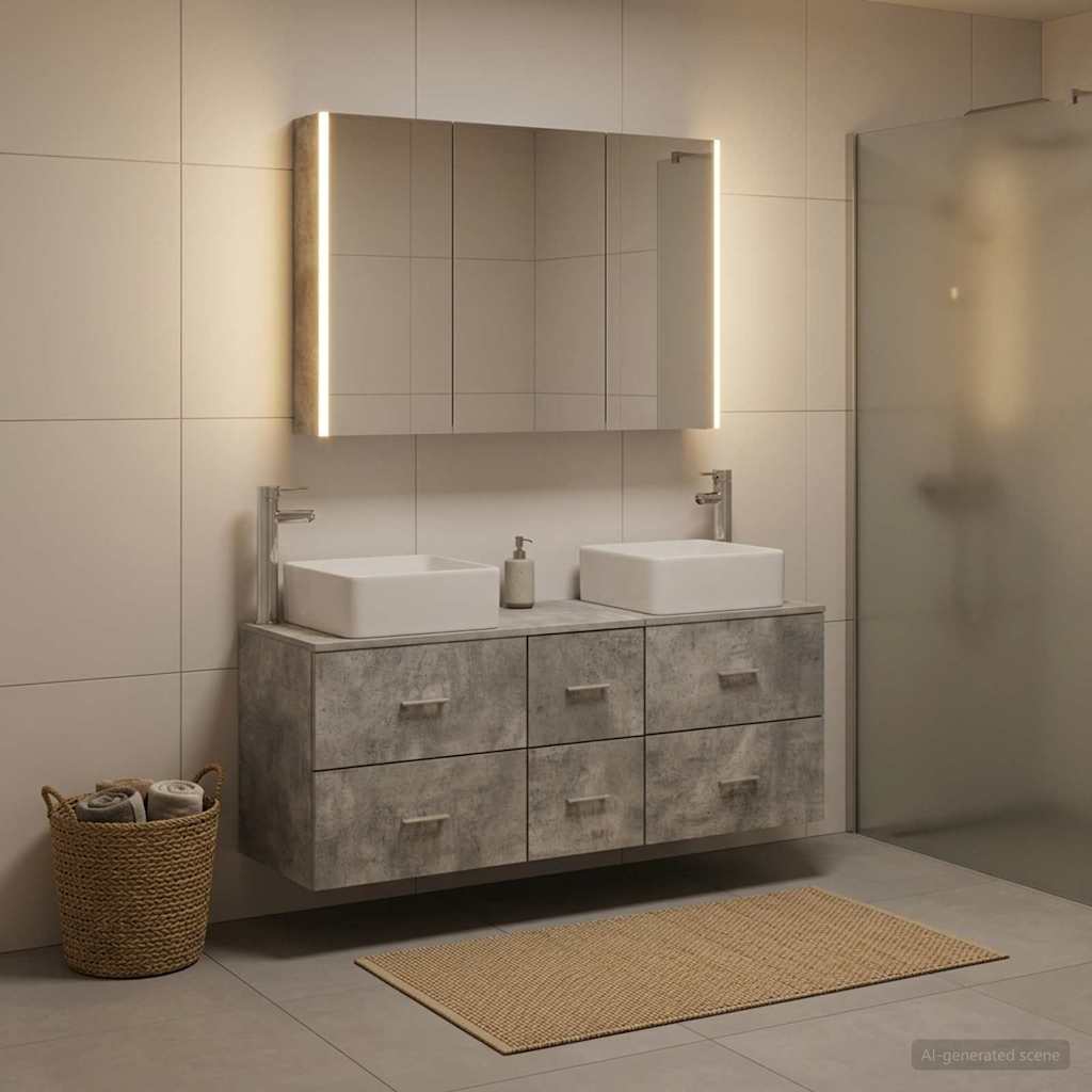 Bathroom Furniture Set 4 Pcs