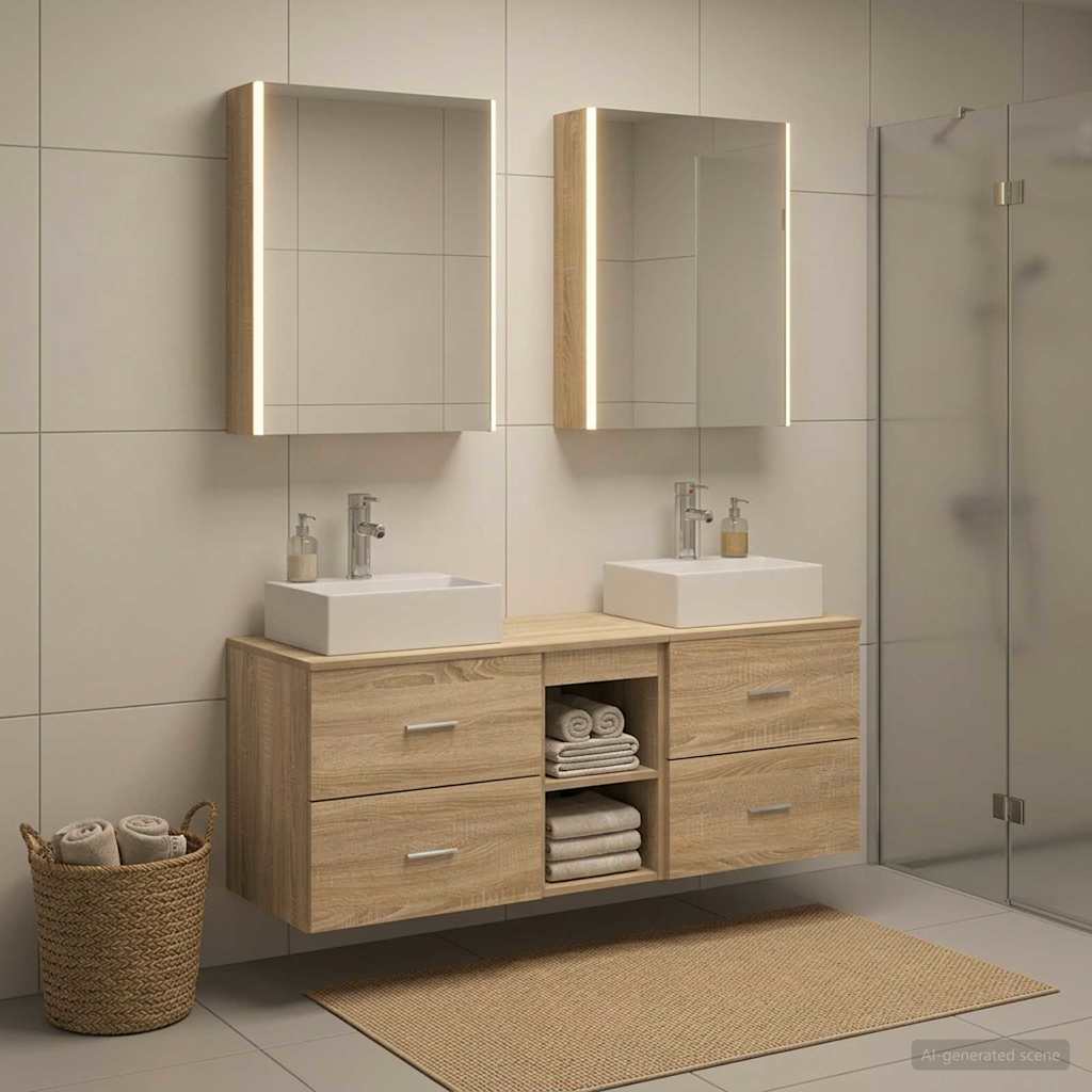 Bathroom Furniture Set 5 Pcs