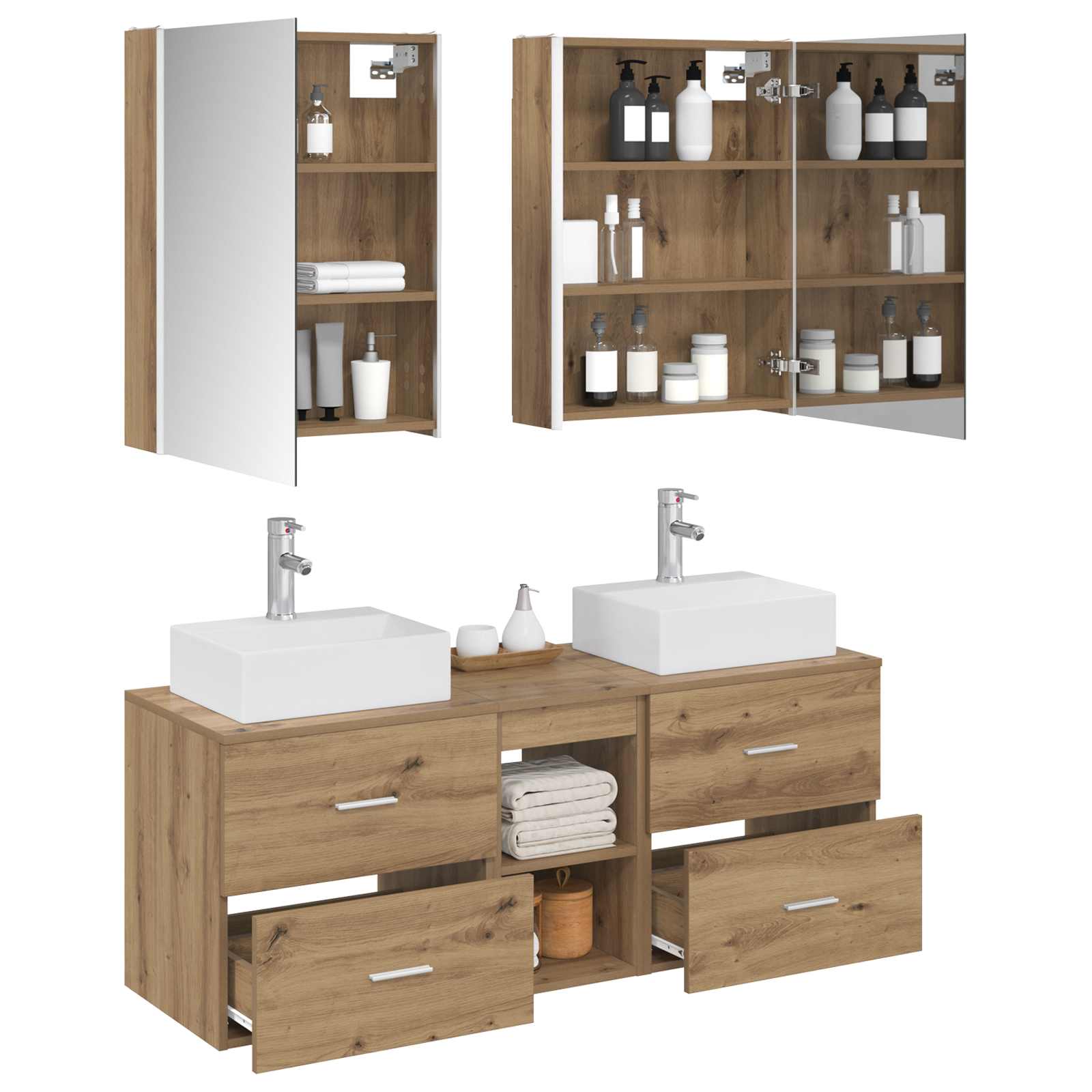 Bathroom Furniture Set 5 Pcs