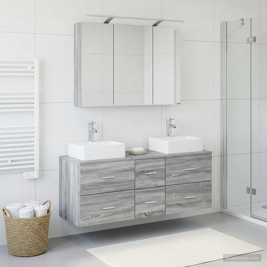 Bathroom Furniture Set 4 Pcs