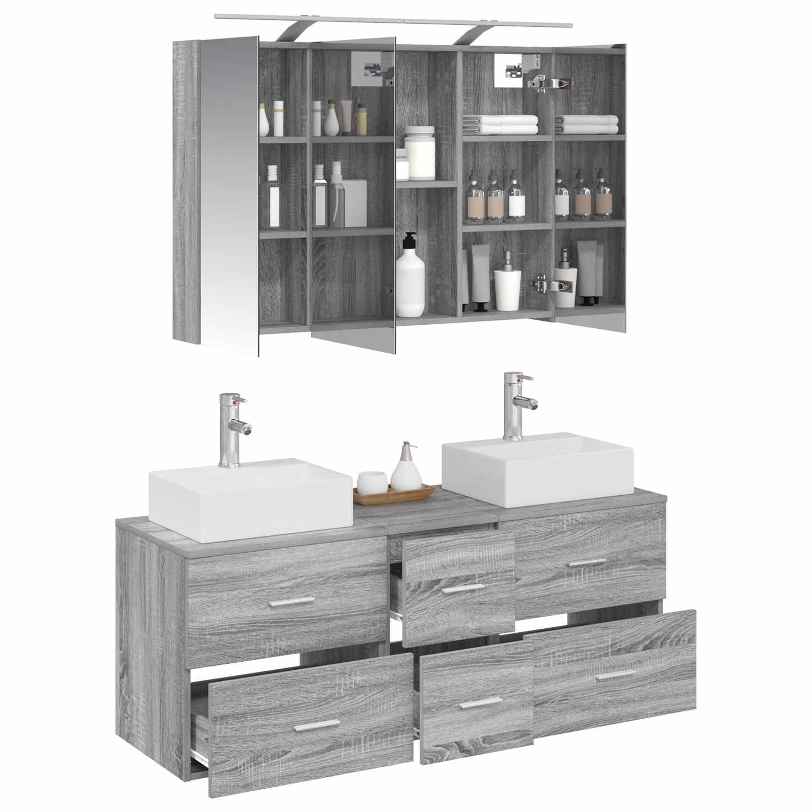 Bathroom Furniture Set 4 Pcs
