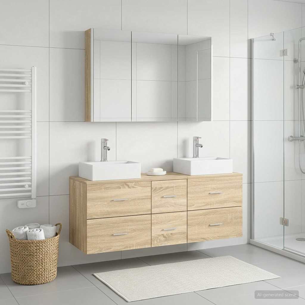 Bathroom Furniture Set 4 Pcs