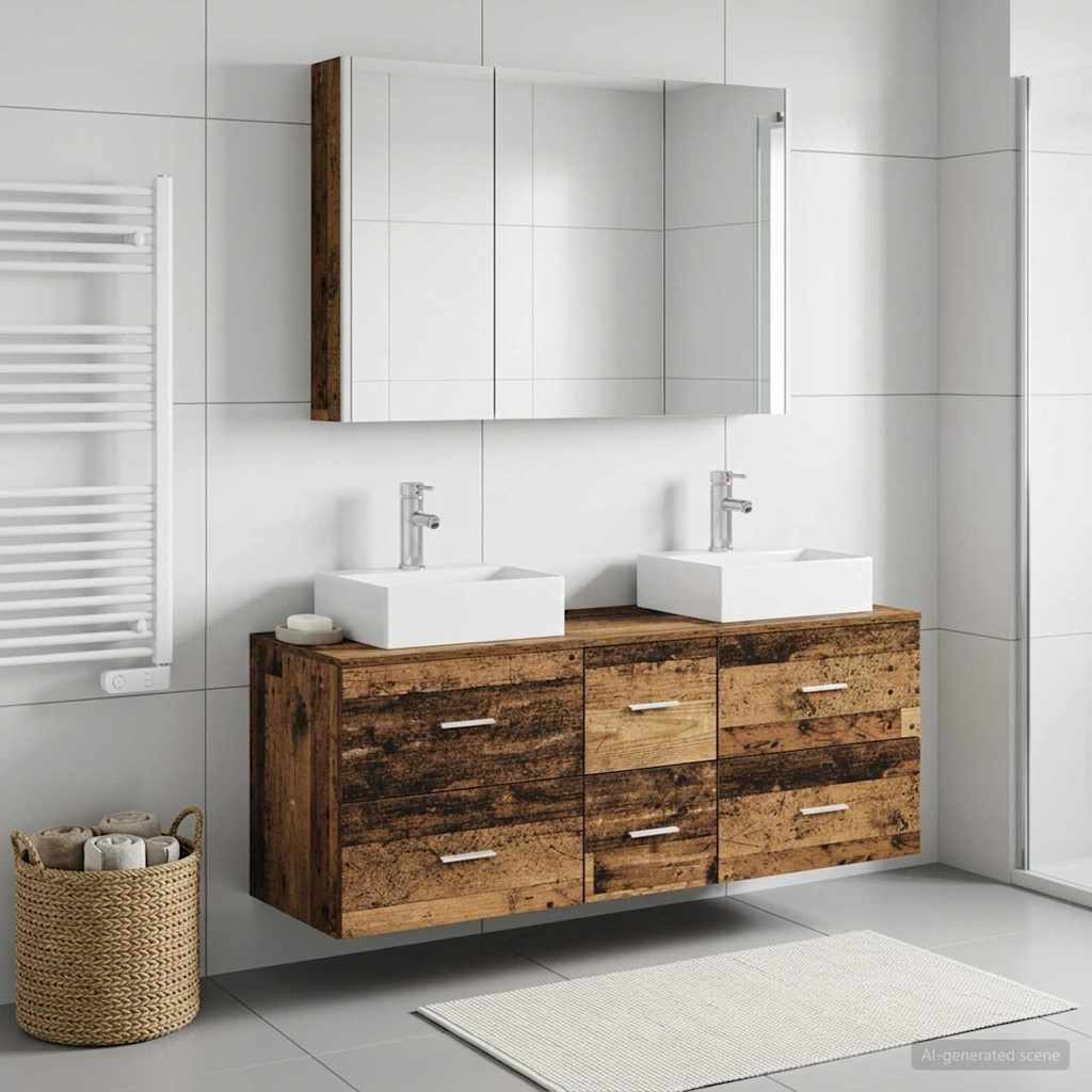 Bathroom Furniture Set 4 Pcs