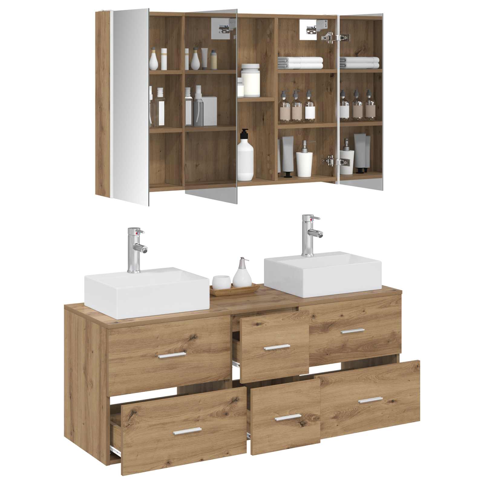 Bathroom Furniture Set 4 Pcs
