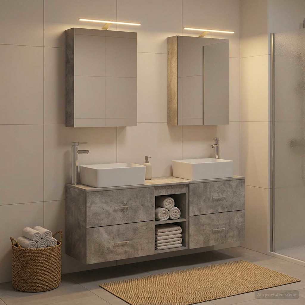 Bathroom Furniture Set 5 Pcs