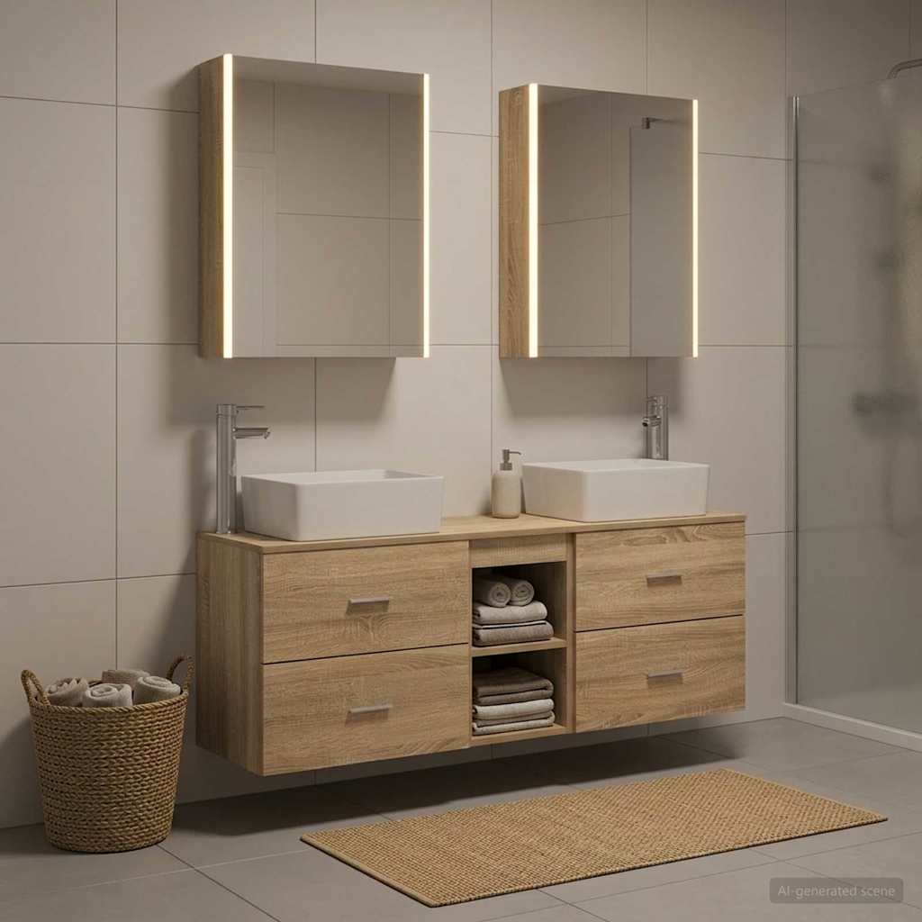 Bathroom Furniture Set 5 Pcs