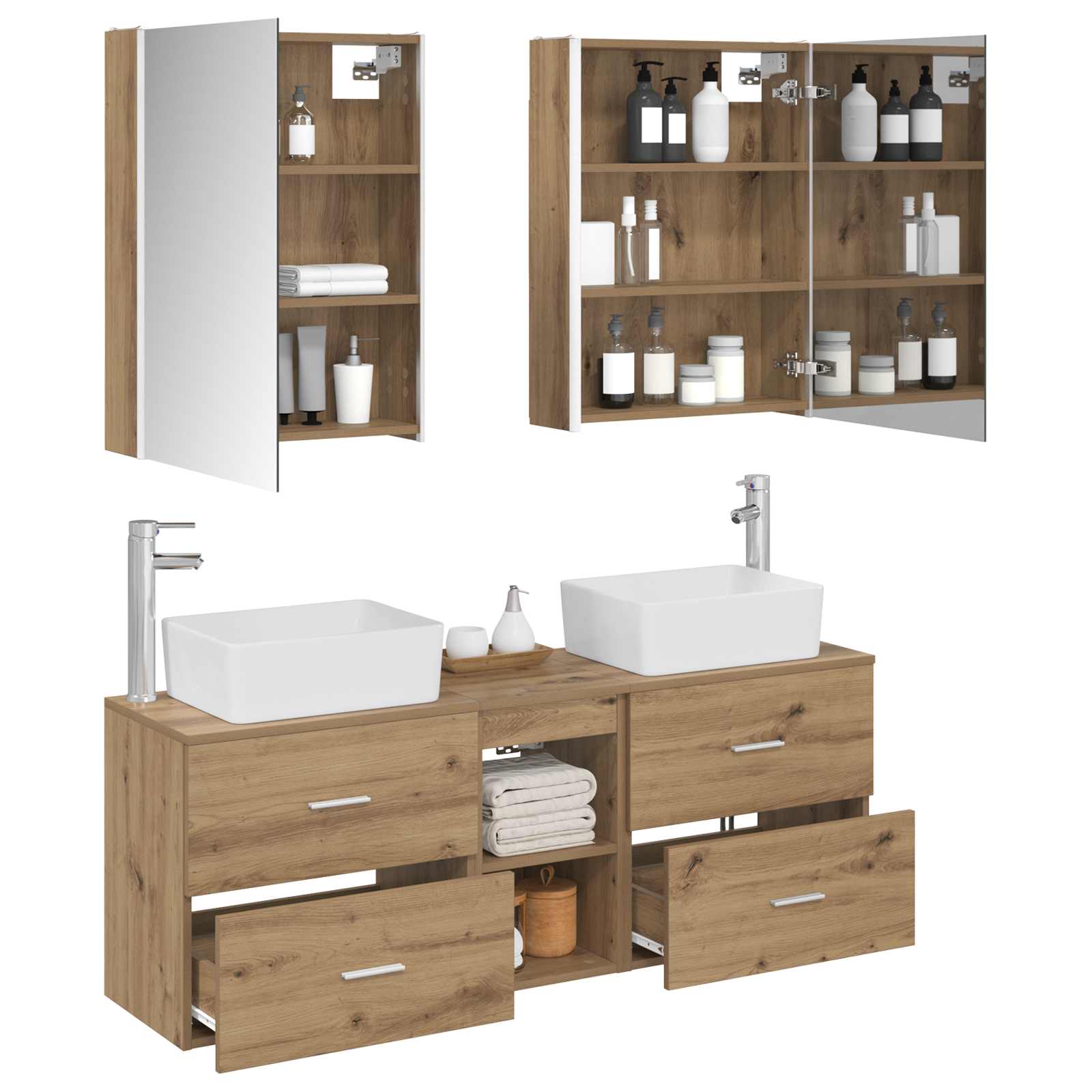 Bathroom Furniture Set 5 Pcs