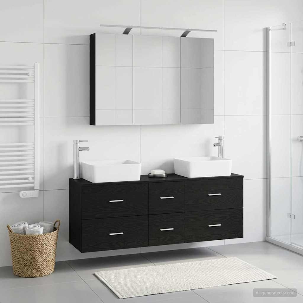 Bathroom Furniture Set 4 Pcs