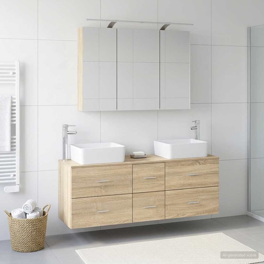 Bathroom Furniture Set 4 Pcs