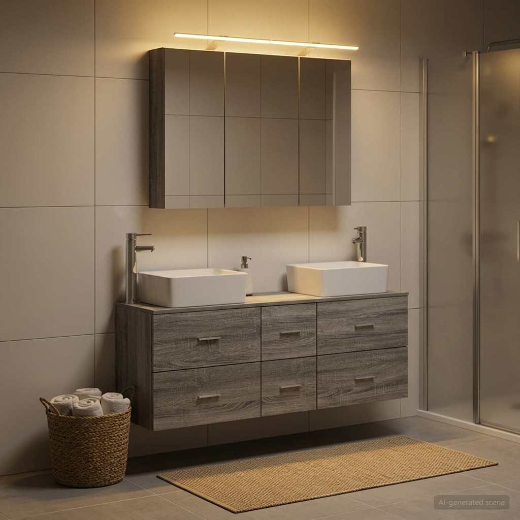Bathroom Furniture Set 4 Pcs