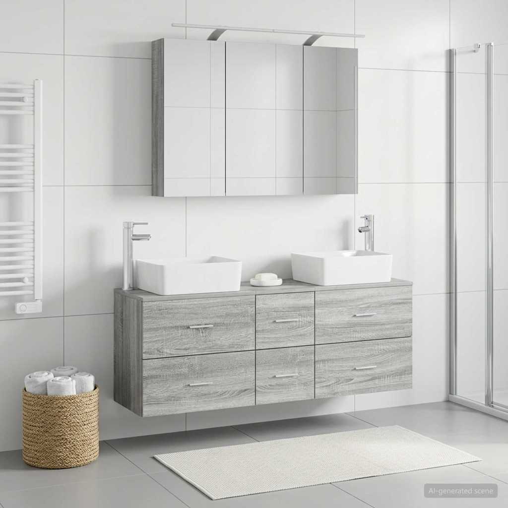 Bathroom Furniture Set 4 Pcs
