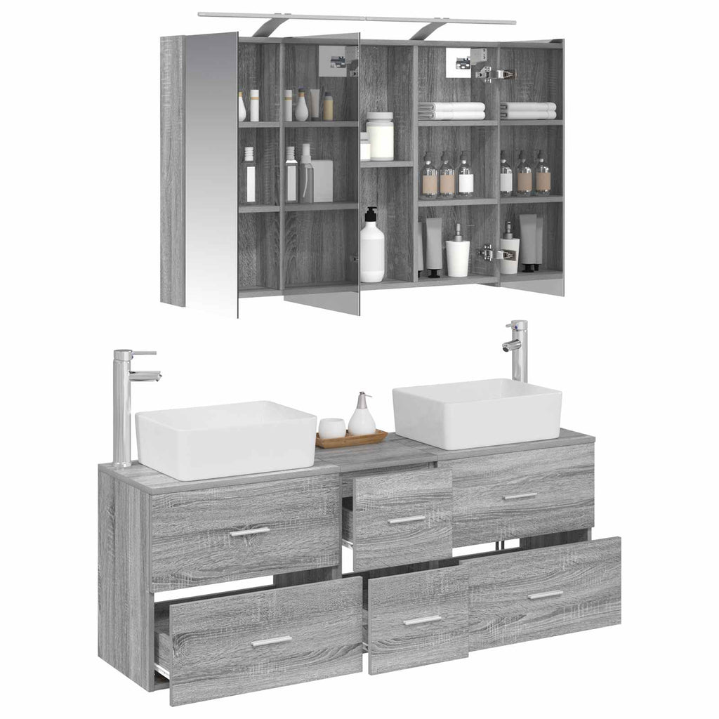 Bathroom Furniture Set 4 Pcs