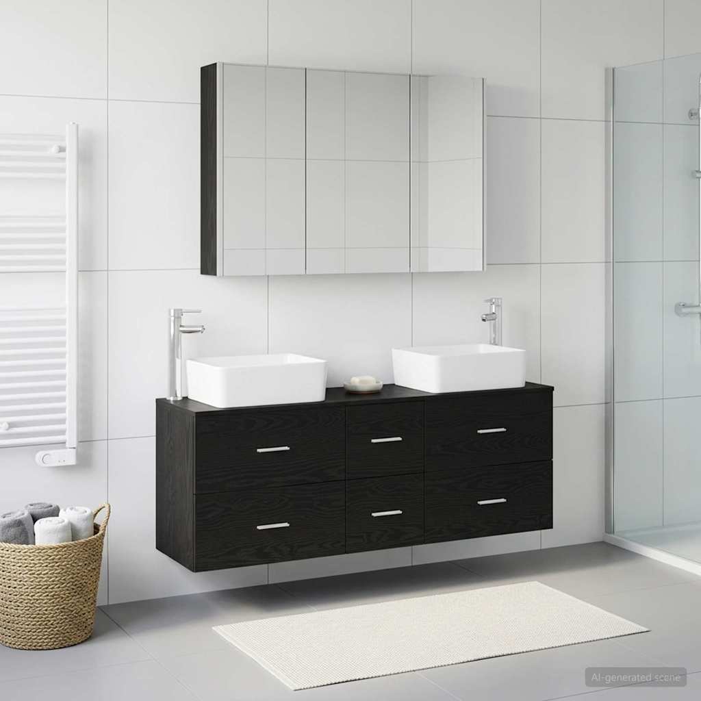Bathroom Furniture Set 4 Pcs