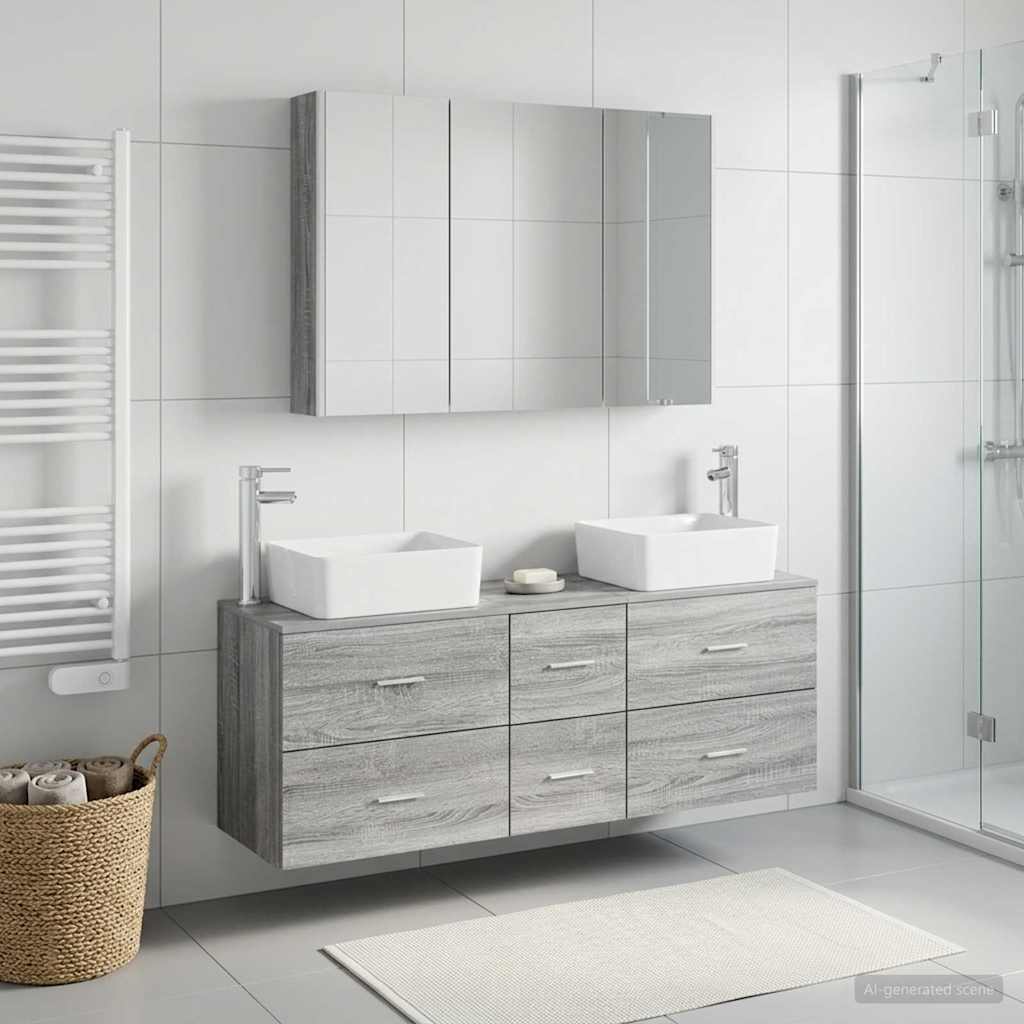 Bathroom Furniture Set 4 Pcs
