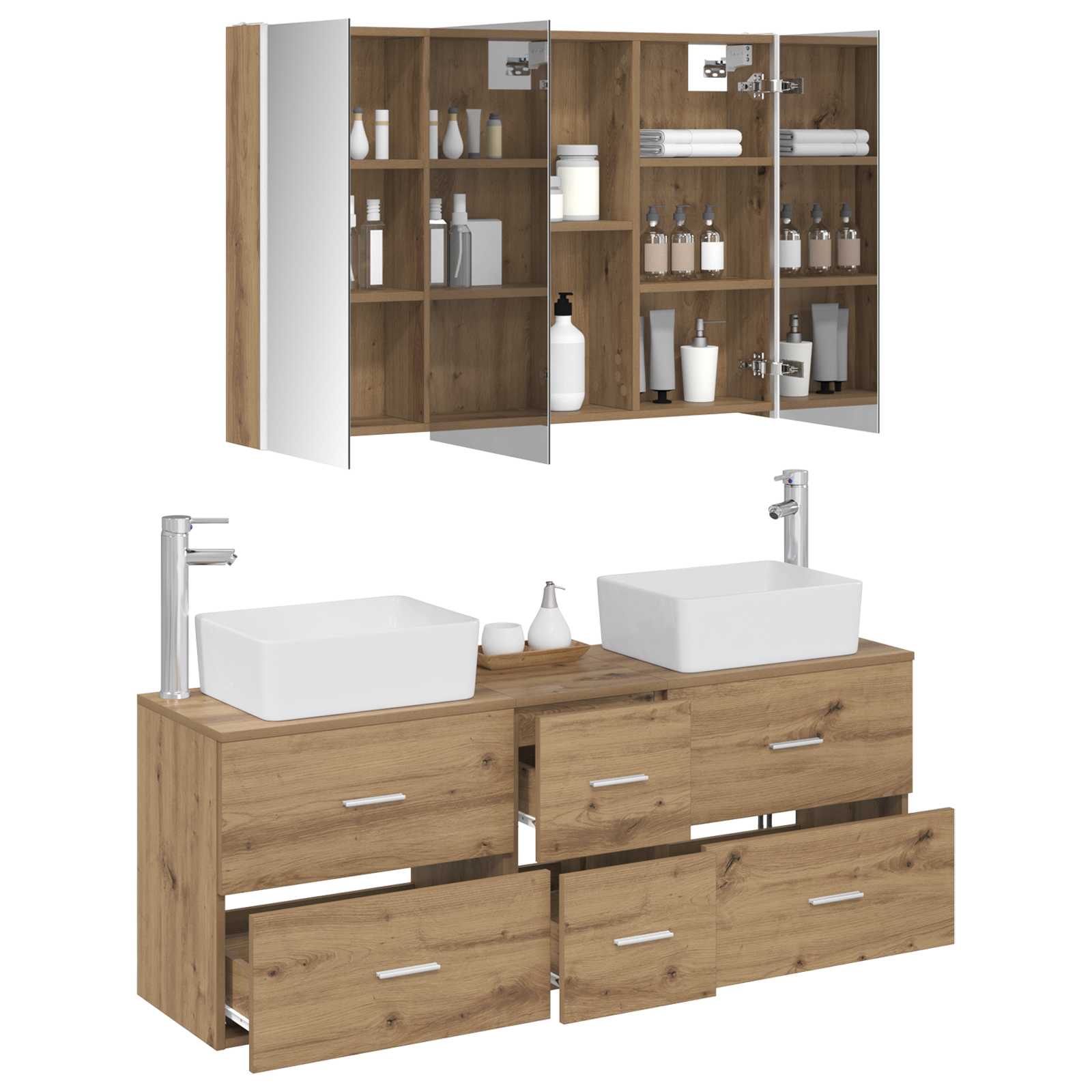 Bathroom Furniture Set 4 Pcs