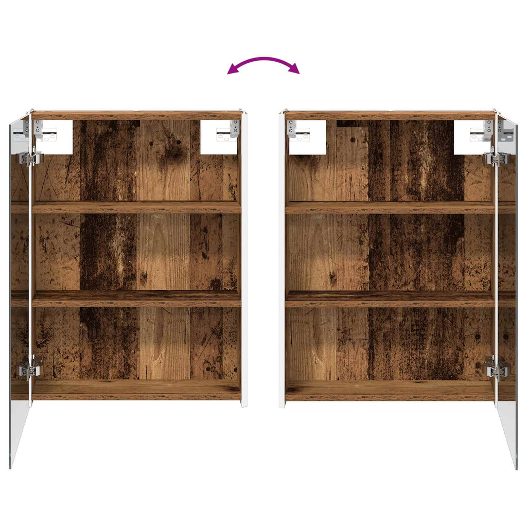 Bathroom Furniture Set 5 Pcs Engineered Wood And Glass