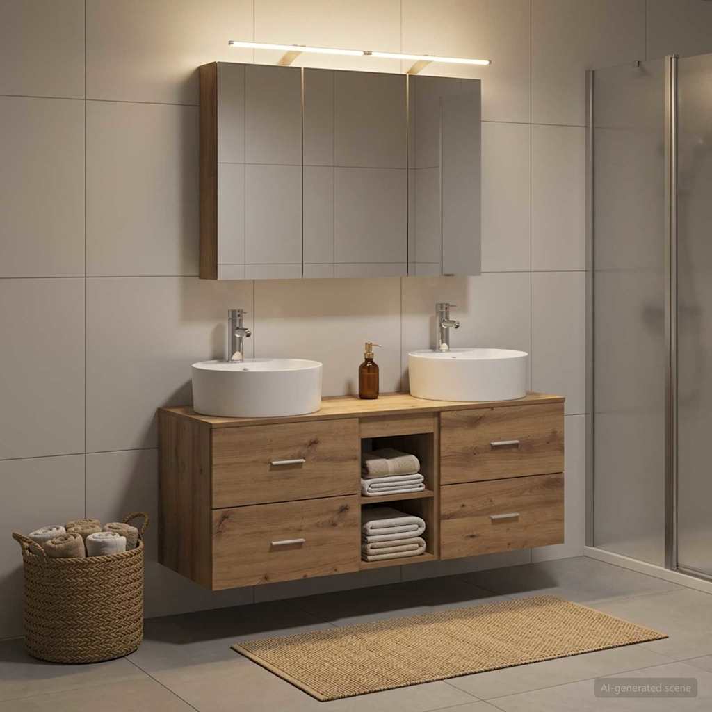 Bathroom Furniture Set 4 Pcs